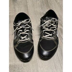 Nike Free Run Bionic Women's 8.5 Black Gold Silver‎ Training Shoes 599269-001